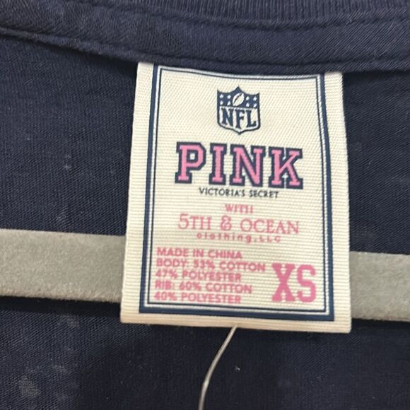 PINK Chicago Bears embellished t size XS BIN G - Picture 3 of 4